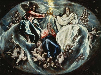 Coronation of the Virgin by El Greco art print
