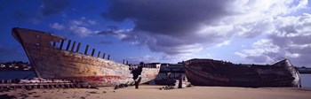 Shipwreck at Etel River, Brittany, France by Panoramic Images art print