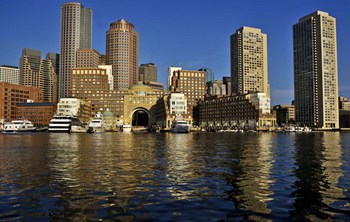 Rowe&#39;s Wharf, Boston, MA by Panoramic Images art print