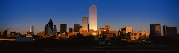 Dallas, Texas at Dusk by Panoramic Images art print