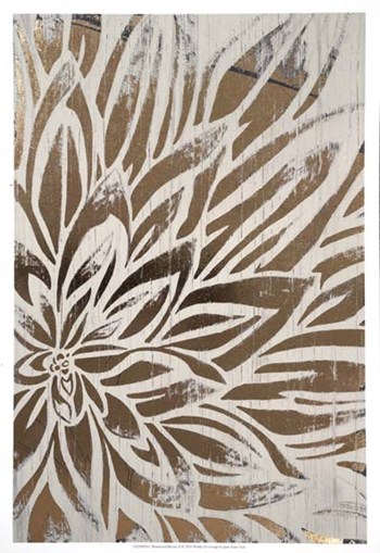 Barnwood Bloom II - Metallic Foil by June Erica Vess art print