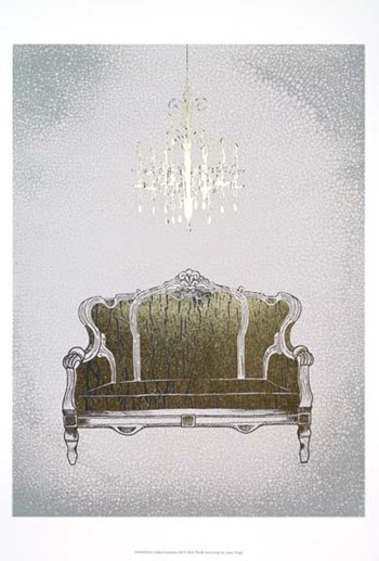 Gilded Furniture III - Metallic Foil by Grace Popp art print