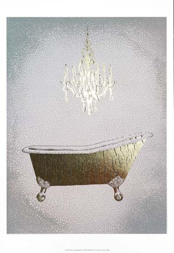 Gilded Bath I - Metallic Foil by Grace Popp art print