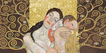Motherhood II by Klimt Patterns art print