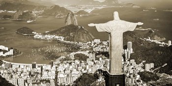Overlooking Rio de Janeiro, Brazil by Pangea Images art print