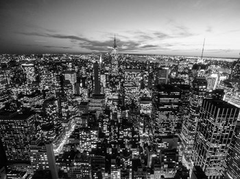 Manhattan Skyline with the Empire State Building, NYC by Michael Setboun art print