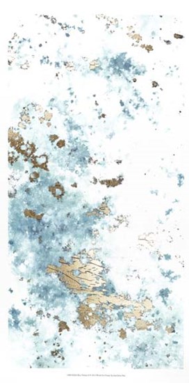 Blue Nebula II - Metallic Foil by June Erica Vess art print