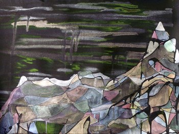 Mount Marcus Baker by Lauren Moss art print