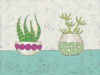 Succulent Duo I by Chariklia Zarris art print