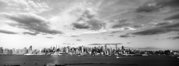 Skyscrapers at the waterfront, Manhattan, NY by Panoramic Images art print