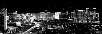 City lit up at night, Las Vegas, Nevada by Panoramic Images art print