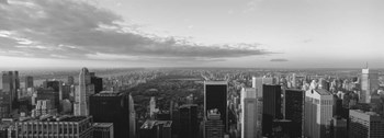 Cityscape at sunset, Central Park, East Side of Manhattan, NY by Panoramic Images art print