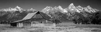 Old barn on a landscape, Grand Teton National Park, Wyoming by Panoramic Images art print