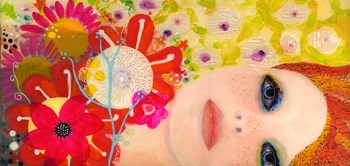 Big Eyed Girl From Within by Wyanne art print