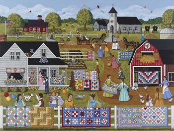 Annual Quilt Sale by Sheila Lee art print