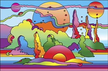 Pop Art Landscape 116 by Howie Green art print