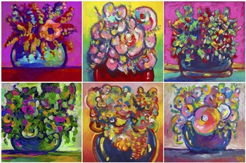 6 Flowers2 by Howie Green art print