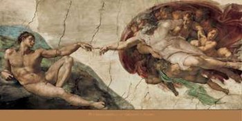 Creation of Adam by Michelangelo Buonarroti art print