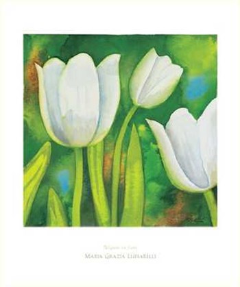 Tulipani in Fiore by Maria Grazia Luffarelli art print