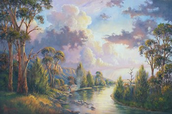 After the Rain - Kangaroo Valley by John Bradley art print