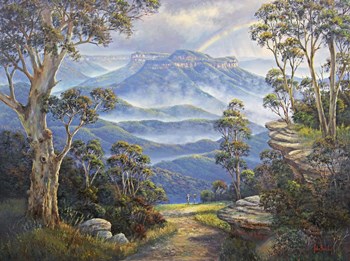 After the Storm - Mt. Solitary by John Bradley art print