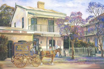 Doing The Rounds by John Bradley art print