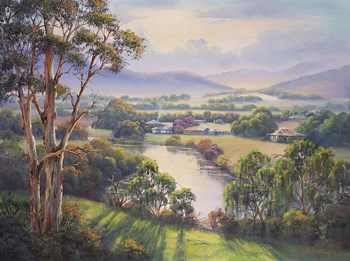 After The Rain - Morpeth by John Bradley art print