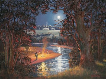 Camping Out by John Bradley art print