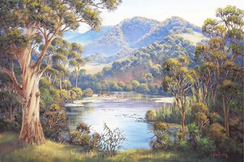 Macleay Valley Morning by John Bradley art print