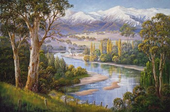 Murray Valley Campers by John Bradley art print