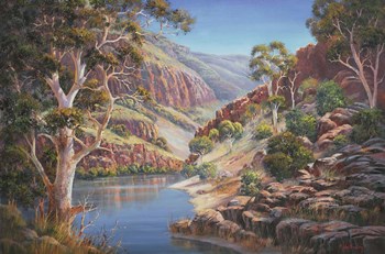 Ormiston Gorge by John Bradley art print