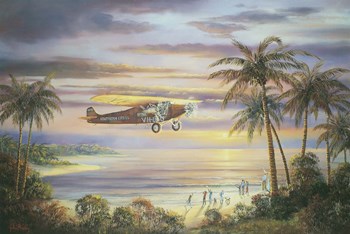 Flight Into History by John Bradley art print