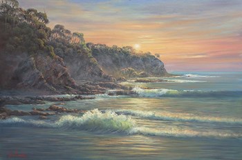 South Coast Sunrise by John Bradley art print