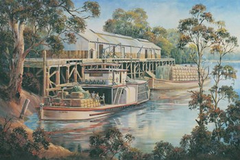 Tea Break - Echuca by John Bradley art print