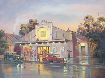 A Night At The Movies by John Bradley art print