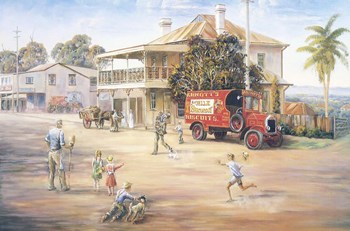 Main St. Melodrama by John Bradley art print