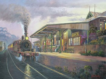 Day&#39;s End - Morpeth by John Bradley art print