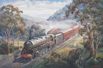 Newcastle Flyer by John Bradley art print