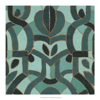 Turquoise Mosaic I by June Erica Vess art print