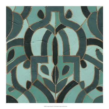 Turquoise Mosaic IV by June Erica Vess art print