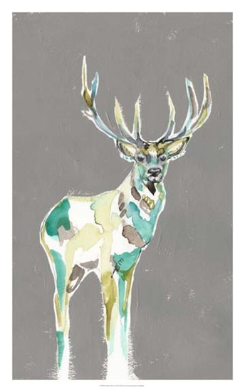 Solitary Deer I by Jennifer Goldberger art print