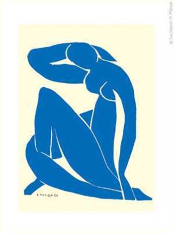 Nu Bleu II by Henri Matisse art print