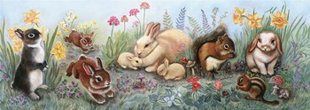 Little Animals Border by Judy Mastrangelo art print
