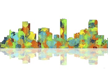 Denver Colorado Skyline 1 by Marlene Watson art print