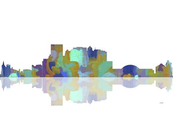 El Paso Texas Skyline 1 by Marlene Watson art print