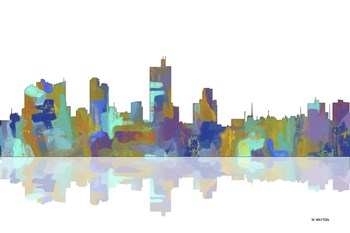 Fort Worth Texas Skyline 1 by Marlene Watson art print