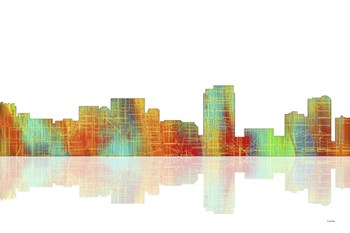 Honolulu Hawaii Skyline 1 by Marlene Watson art print