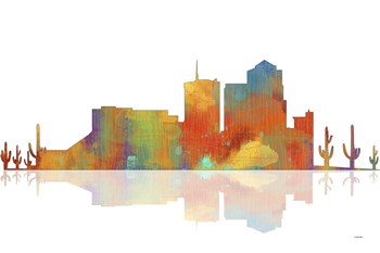 Tucson Arizona Skyline 1 by Marlene Watson art print