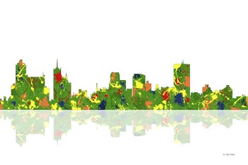 Memphis Tennessee Skyline 1 by Marlene Watson art print