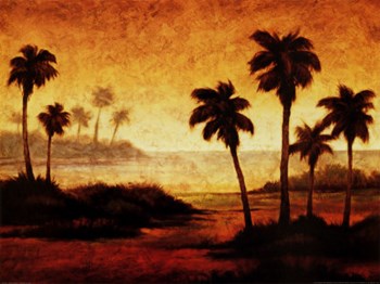 Sunset Palms II by Gregory Williams art print